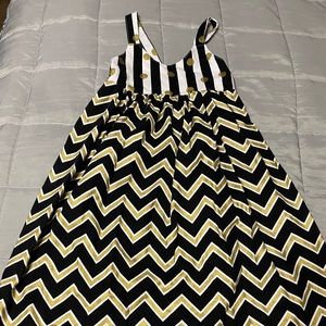 Custom black and gold UCF dress